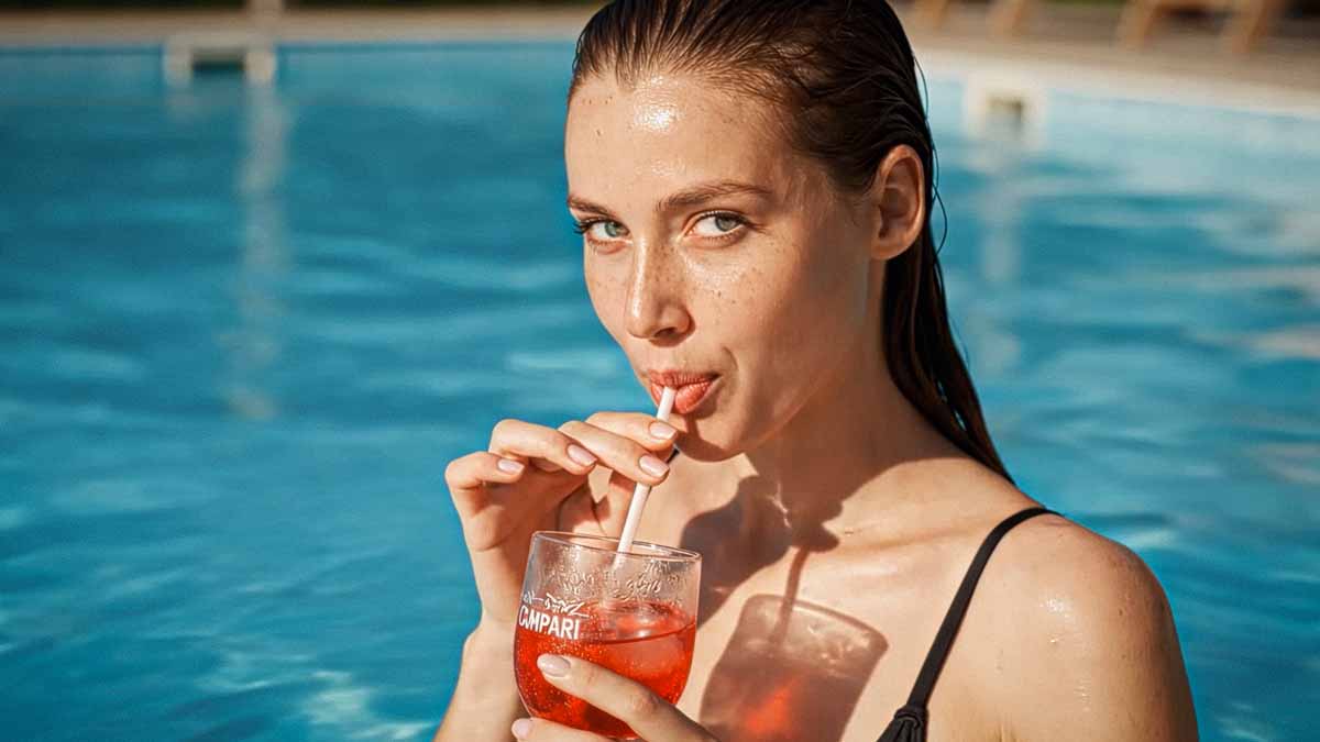 AI Generated Campari Spec Ad